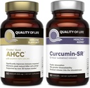 Laatu Elämän ominaisuudet Kinoko Gold AHCC ja mikroaktiivinen Curcumin SR - Immuunituki Curcumin Bundle