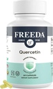 FreeDA Quercetin 500mg - Pure Quercetin Supplement Histamine & Immunosupport, Heart Health & Antioxidantti edut - Gluteeniton, Vegaani terveys täydentää aikuisille Kosher Certified (60 kapselia)