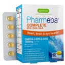 Igennus Pharmepa Complete EPA 668mg & DHA 334mg Omega-3 rasvahapot 1000mg, IFOS Certified, rTG Form, High Potency Fish Oil Plus Omega-6 & 9 alkaen GLA Evening Primrose Oil, Lemon Flavor, 60 Softgels