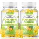 softbear Kaliumkloridi Gummies 1200 mg, sokeriton kalium Gummies aikuisille Tuki Jalkakramps Korkea Potenssi Kaliumkloridi Supplement, Ananas Flavor 120 Count