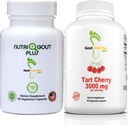 Kihti ja sinä NutriGout Plus Uric Acid Support ja Tart Cherry Extract 3000 mg Bundle