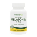 Natures Plus Melatoniini 5 mg - 90 nopeasti vaikuttavaa tablettia - Vegaani, Gluteeniton - 90 tarjoilua