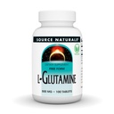 Source Naturals L-glutamine, vapaa muoto Aminohappo, joka tukee aineenvaihduntaenergiaa*, 500 mg - 100 tablettia