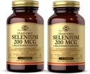 Solgar Jeast-free Selenium 200 mikrog - 250 tablettia, 2 tabletin pakkaus - Tukee antioksidanttien ja immuunijärjestelmän terveyttä - ei-muuntogeenisiä organismeja, vegaaneja, gluteeniton, maitotuotteeton, Kosher - 500 yhteensä