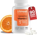 Liposomaalinen C-vitamiini - 1000MG VIT C & 100MG Super Bioflavonoid Complex tehostetun hyvinvointi . Antioksidantti täydentää luonnon raaka ainesosia aikuisille.