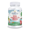 Nordic Naturals D3-vitamiinia Gummies Lapset, Wild Watermelon Splash - 120 Gummies - 400 IU D3-vitamiinia - Bone Health, terve immuuni - ei-muuntogeenisiä organismeja, kasvisruokaa - 120 tarjoilua