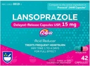 Rite Aid Lansopratsoli 15 mg - 42 kapselia, happoreduktori Viivästynyt vapautuminen kapselit USP, närästyksen lievittäminen ja happorefluksi, enintään 24 tuntia lievitystä