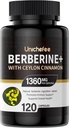 Berberiini - 1000.1500 mg päivittäin - berberiini HCL täydentää aineenvaihduntatukea - Gluteeniton ja vegaaninen täydentää miesten ja naisten 16