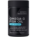 Urheilu Tutkimus Omega-3 Kalaöljy, Triple Strength, 180 Softgels