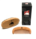 G.B.S Miesten 100% Boar Bristle Parta Harja & Natural Wood Parta Comb Hiukset Parranajo Harja Kasvoharja Kannettava ja matkaystävällinen