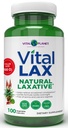Elinvoima planeetta - Vital Lax Natural Laksative Cleanse Supplement satunnaista ummetusta, magnesiumhydroksidi, liukas jalava, Aloe, ja Triphala tukea Bowel Säännöllisyys 100 kapselia