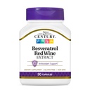 21st Century Resveratrol Red Wine Extract kapselit, 90Count