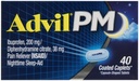 Advil PM 200 mg päällystetty Caplets 40 ea (pakkaus 6)