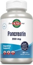KAL Haiman 350 mg, Naisten ja miesten digestiivinen entsyymit, haimaentsyymit, gluteeniton, ei-GMO, nopea hajoaminen, 60 päivän takuu, 250 tarjoilua, 250 tablettia