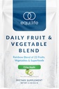Equilife Daily Fruit & Vihannes Blend, Superfood Antioksidantti Supplement, Crisp Apple Flavor kanssa C-vitamiini, kuitu, ja 9 Essential aminohapot, tukee energiaa, alhainen sokeri, vegaaninen, 30 tarjoilua