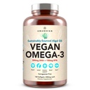 AMANDEAN Vegaani Omega 3 täydennysosa. Premium Fish Oil Vaihtoehto. Algae DHA & EPA. Carragenan Free Softgels. Algal Essential Fatty Acids. Kasvipohjainen sydän, aivot, silmät, iho, immuunituki. (120ct)