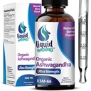 Ashwagandha KSM 66 Drops, 2000mg Natural Berry Flavor - Ashwagandha täydentää naisille, Ksm-66 Ashwaganda Extract Immuuneja tukea, suorituskykyä, sydänterveys - 60 palvelinta