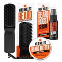 Willie parta hoito Kit: Lämmitetty parta suoristin miehille, parta voi, & Parta kasvu seerumi - Ultimate Sulatustyökalusetti, parta Balm, Hydrating Serum, Hot Comb parta harja päivittäin