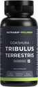 Wellness Tribulus Terrestries (Gokshura) - Natural Support for Energy, Performance & Stamina & Muscle Growth - 1000 mg, 60 Veg Kapselit
