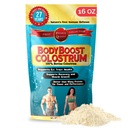 BodyBoost koko Colostrum, 100% naudan Colostrum Powder, Immuno Booster Immunoglobulin & Lactoferrin, Grass Fed Colostrum for Gut Health, 16 oc