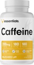 Bucked Up Comfeine 200mg Per Serving, Essentials (180 palvelinta, 180 kapselia)