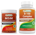 Best Naturals MSM Powder & B- 100 Complex