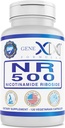 Genex Formula NR Nikotinamidi Ribosidi 500 mg/Serving (120 kapselia) NAD+ Precursor for Healthy Aging - GMP-sertifioitu, ei-GMO, gluteeniton, kasvissyöjä (1 pakkaus)