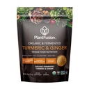 PlantFusion Turmeric ja inkivääri Drink Mix - Fermented koko elintarvikkeiden ravitsemus, rohdosvalmisteet Powder with Curcuminoids - USDA Certified Organic, non-GMO, Vegan, Gluteeniton, 4.76 oz 30 Tarjoukset