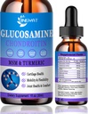 Glukosamiini Kondroitiini Nestemäiset dropit 2000 mg, liposomaalinen glukosamiini Kondroitiini MSM, kondroitiini ja glukosamiini Ravintolisät w/turmeeriuute, hyaluronihappo, kvarsetiini ja bromaiini