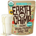 EarthChimp Organic Vegan Protein Powder - Probiootit - Non GMO, Dairy Free, Non Whey, Plant Based Protein Powder for Women and Men, Gluteeniton - 52 Tarjoilua, 64 Oz (Plain & Un makeuttamaton)
