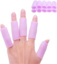 Povihome 10 Pack Finger Sleeve Protector Silikoni peukalon suojelija niveltulehdus Koripallo Mallet Finger Trigger Corn läpipainopakkaus