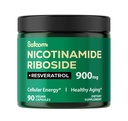 Satoomi NAD-lisä liposomaalisen nikotinamidin kanssa 900 mg ribosidia NR, Resveratrol, Quercetin - 90