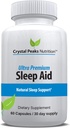 Natural Sleep Aid - Herbal Sleep Supplement Made with Valerian Root, Melatoniini, Kamomilla, Magnesium 