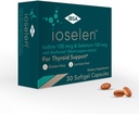 Ioselen - Kilpirauhasen tuki täydentää 100 mikrog Seleeniä, 100 mikrog jodi, 5 mg BioPerine - 30 Soft-Gel Caps lisääntynyt biologinen hyötyosuus ja absorptio - Gluteeniton, laktoositon, sokeriton, ei GMO:ita
