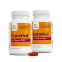 Terry Luonnollisesti CuraMed + Clinical OPC - Curcumin Supplement with French Grape Seed Extract - Brain, Prostate & Liver Health Support - Supplement with Ar-Turmerone - 60 Softgels (2 Pack)