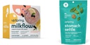 UpSpring Stoach Settle Drops, Minttumakkara, 28 Ct +Milkflow Imetys täydentää Drink Mix Moringa & Siunattu ohdake, Ei Sarvikuono ...