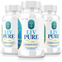 rize laboratoriot - LivPure Powered by Nature - Advanced Formula - Pure Tuki Ruokavalion täydentää maksan tukea, Extra Strength, Vegan, Maksan toiminta pillereitä (180 kapselia)
