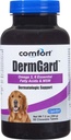 Kala Health Comfort DermGard iho ja takki täydentää koirille, 60 kreivi, tukee tervettä ihoa, kiiltävä & vähentää liiallista irtoamista, sisältää MSM, Fish Oil & Omega 3, 6, ja 9 Essential rasvahapot