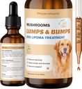 Dog Lumps and Bumps Supplement, Turkey Tail Mushroom Guard for Dog Lipomas, Organic 7 Sieni Complex Drops, vahvistaa immuniteetin ja energian Buddy Shiitake sieniä, Reishi, Leijonan Mane