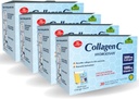 ALFA-VITAMIINIT Kollageeni C Peptides Hydrolysaatti Powder Supplement, C-vitamiini 1000 mg, gluteeniton hydrolysoitu kollageeni iholle, hiuksille, kynsille, nivel- ja luutuki, antioksidantti, 30 pussia laatikossa, 4 pakkaus