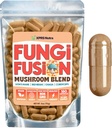 XPRS Nutra Fusion Mushroom Blend Capsules - 180 Count (90 päivän tarjonta) Premium Blend of Lion's Mane, Reishi, Chaga, Cordyceps Capsules to Support Mental Clarity, Cognition, Energy and Immunity