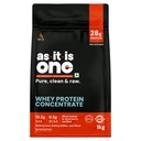 AS-IT-IS Nutrition Whey Protein konsentraatti 80% - 1kg/35,2 Oz Cross-flow mikrosuodatettu ...
