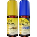 Day & Night Bundle, Bach RESCUE REMEDY Spray, Natural Stress Relief [ja] RESCUE Sleep Spray, luonnollinen uniapu - 2-Pk, Homeopaattista kukka Essence, Vegan, 7ml Ea