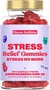 Ashwagandha Gummies - Stressinlievitys Gummies Ashwagandha KSM-66 & sitruunan balsamiuute - Stressi Gummies & rauhoitus Gummies kanssa KSM-66 - Vegan rentoutuminen Ashwaganda Gummies (60count)