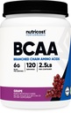 Nutricost BCAA Powder (Grape, 120 tarjoilua) - Gluteeniton, ei-GMO, kasvissyöjä, Optimaalinen 2:1:1 suhde