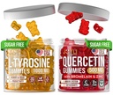L-tyrosine Gummies + Quercetin Gummies - L Tyrosine Supplement, Quercetin kanssa C-vitamiini - Focus Gummies ja Immuuni tuki Gummies - 60 L-tyrosiini lapsille Gummies, 60 Quercetin kanssa Sinkki Gummies
