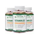 Zaytun Halal D3-vitamiini 2000 IU Gummies, tukee luun ja immuunin terveyttä, edistää lihasten toimintaa, gluteeniton, (3-pakkaus) - valmistettu Yhdysvalloissa