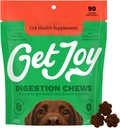 Get Joy Digestion Chews, Gut Health Supplement for Dogs, Vet Suositeltava pehmeä päivittäin Ruoansulatusterveys & Immuuni tuki prebiootit, Probiootit & Postbiootit, Valmistettu USA, 90 Count