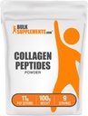 BulkSupplements.com Collagen Peptides Powder - Naudan kollageenijauhe, jauhettu kollageeni täydennys - Hydrolysoitu & Gluteeniton, 11 g per tarjoilu, 100g (3.5 oz) (pakkaus 1)