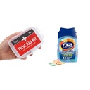 DMI 76-Piece ensiapupakkaus ja TUMS 12 Count Smoothies Extra vahvuus 750 mg kalsiumkarbonaatti Antasidi Purutabletti Bundle